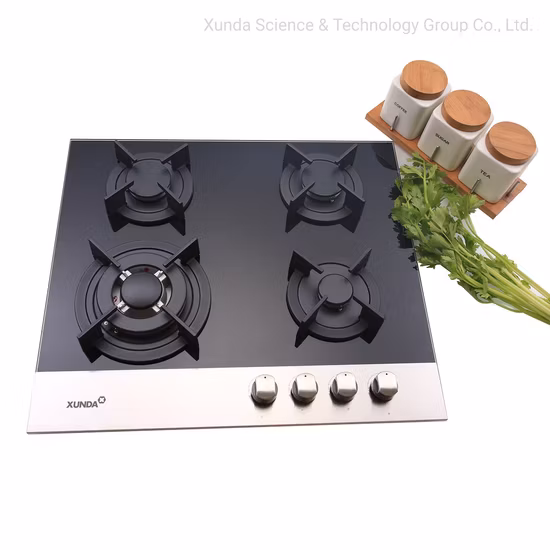 4 queimadores Lotus Flame estilo europeu embutido fogão a gás cozinha fogão a gás