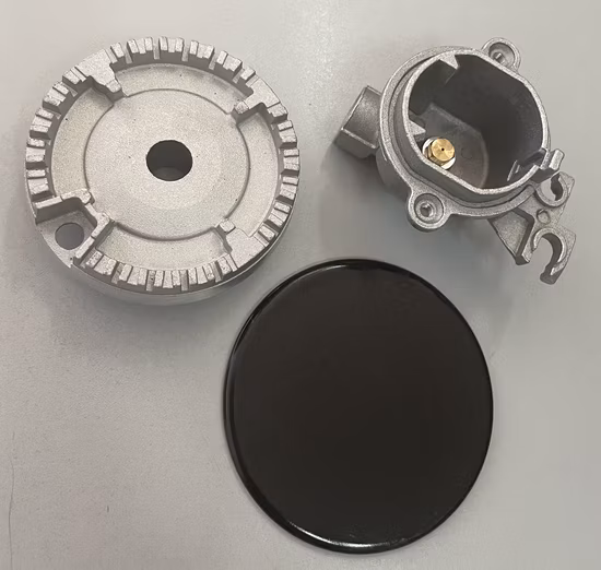 Topo de vidro de queimador duplo luxuoso construído